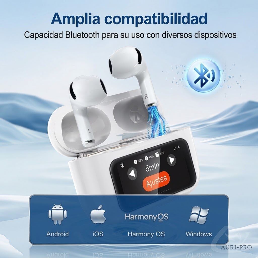 Audifonos Pro Bluetooth Pantalla Tactil
