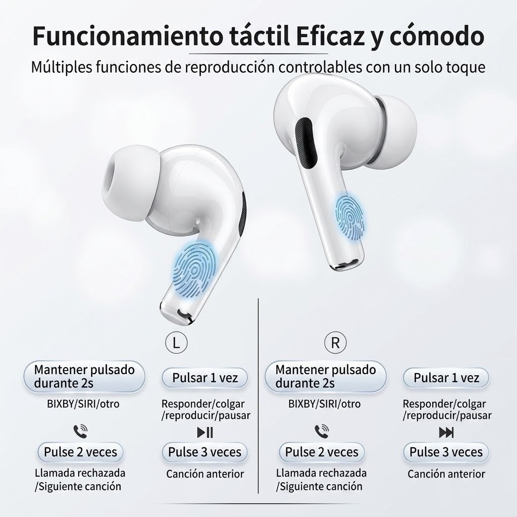 Audifonos Pro Bluetooth Pantalla Tactil