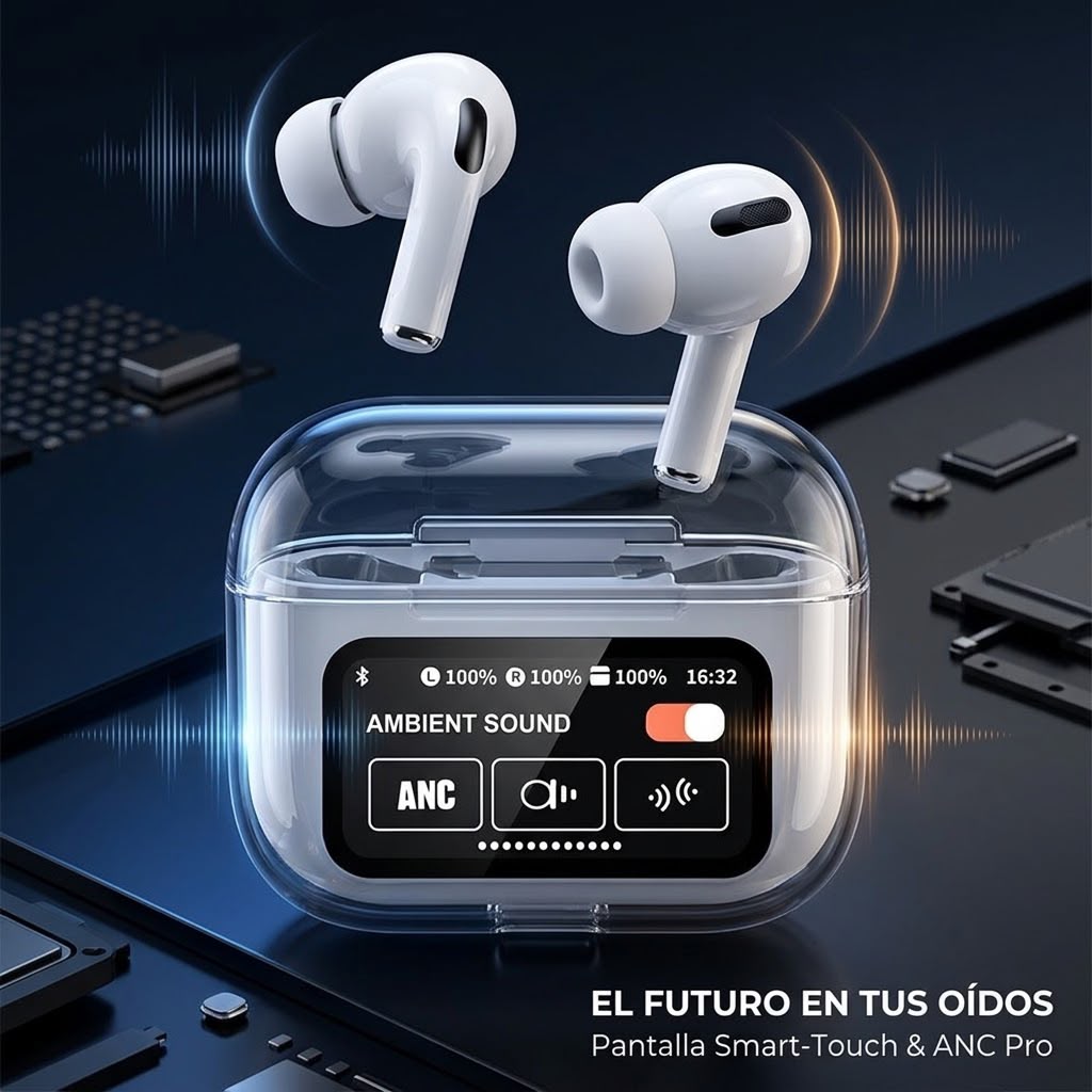 Audifonos Pro Bluetooth Pantalla Tactil