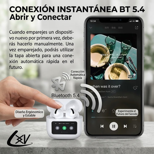 Audifonos Pro Bluetooth Pantalla Tactil